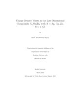 Charge density waves in the low-dimensional compounds AxNb3Te4 with A =Ag, Ga, Zn, 0 [is less than] x [is greater than or equal to] 1 