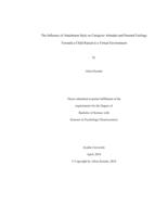 The influence of attachment style on caregiver attitudes and parental feelings towards a child raised in a virtual environment