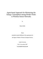 Agent-based approach for minimizing the energy consumption among border nodes in wireless sensor networks
