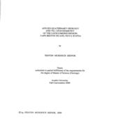 Applied Quaternary geology and till geochemistry of the Loch Lomond Region, Cape Breton Island, Nova Scotia