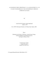 An exegesis of First Corinthians 7: 10-16 and Matthew 18: 15-20 in light of remarriage in the contemporary Christian community of faith