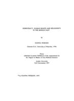 Democracy, human rights and religiosity in the Middle East