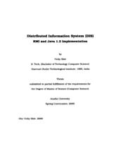 Distributed Information System (DIS) RMI and Java 1.2 implementation