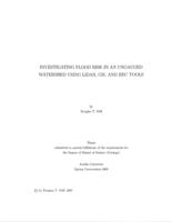 Investigating flood risk in an ungauged watershed using LiDAR, GIS, and HEC tools