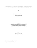 An evaluation of community assets in Kings and Hants counties to support women with depression in a rural community