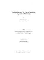 The metallogeny of the Eastern Caledonian highlands