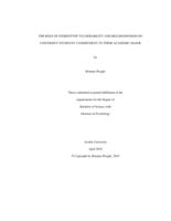 The role of stereotype vulnerability and belongingness on university students' commitment to their academic major