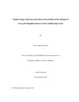 Spatial ecology, behaviour and critical winter habitat of the endangered ivory gull (Pagophila eburnea) in the Canadian high Arctic