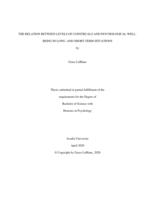 The relation between levels of construals and psychological well-being in long- and short-term situations