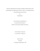 Parents' perceptions of the role of sport participation in the development of their child's social capital 