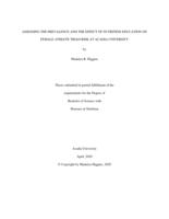 Assessing the prevalence and the effect of nutrition education on female athlete triad risk at Acadia University