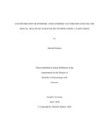 An exploration of intrinsic and extrinsic factors influencing the mental health of athletes recovering from a concussion