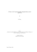 A study on the unequal probability sampling scheme and its application