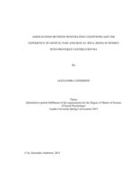 Associations between penetration cognitions and the experience of genital pain and sexual well-being in women with provoked vestibulodynia