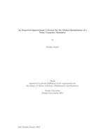 An expected improvement criterion for the global optimization of a noisy computer simulator