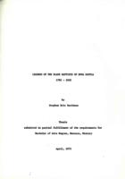 Leaders of the Black Baptists of Nova Scotia, 1782-1832