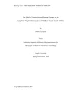 The effect of trauma-informed massage therapy on the long-term negative consequences of childhood sexual assault in males