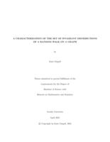 A characterization of the set of invariant distributions of a random walk on a graph