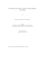 Predicting the donor journey using machine learning