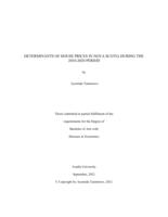 Determinants of house prices in Nova Scotia during the 2010-2020 period