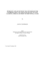 Petrology and age of felsic volcanic rocks of the Coldbrook Group and associated granitic plutons, Caledonia terrane, Southern New Brunswick, Canada