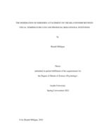 The moderation of embodied attachment on the relationship between visual-temperature cues and prosocial behavioural intentions