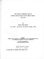 The Church of England's role in settling the Loyalists in the Town of Digby, 1783-1810