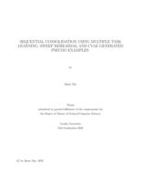 Sequential consolidation using multiple task learning, sweep rehearsal and CVAE generated pseudo examples