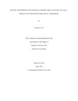 Prayer and perpetration source as predictors of the mental well-being of victims of psychological aggression