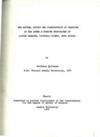 The nature, origin and distribution of chloride in the Lower B subzone evaporites of Little Narrows, Victoria County, Nova Scotia