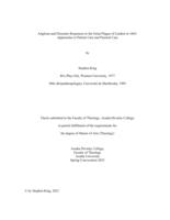 Anglican and Dissenter responses to the Great Plague of London in 1665