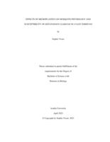 Effects of microplastics on mosquito physiology and susceptibility of hepatozoon clamatae in culex territans