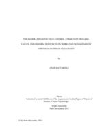 The moderating effects of control, community, reward, values, and general resources on workload manageability for the outcome of exhaustion