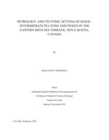 Petrology and tectonic setting of mafic-intermediate plutons and dykes in the eastern Meguma terrane, Nova Scotia, Canada