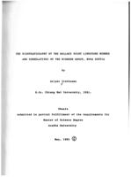 The biostratigraphy of the Wallace Point Limestone Member and correlatives of the Windsor Group, Nova Scotia