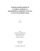 Synthesis and bioevaluation of 1-arylidene-3, 4-dihydro-3-(phenylallylidene)-naphthalen-2(1H)-ones as novel anti-neoplastic agents