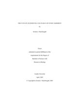 The fate of Escherichia coli in Bay of Fundy sediment