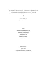 The effects of organizational downsizing on perceptions of worklife relationships and psychological burnout