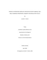 Trends in atmospheric mercury deposition in North America (1997-2006): examining atmospheric chemistry and regulatory policy