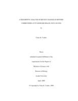 A descriptive analysis of recent changes in benthic communities at Evangeline Beach, Nova Scotia