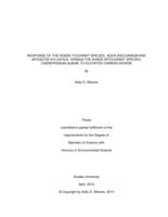 Response of the shade-tolerant species, Acer saccharum and Myosotis sylvatica, versus the shade-intolerant species, Chenopodium album, to elevated carbon dioxide