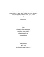 Characteristics of Atlantic salmon (Salmo salar) smolt migration in the Gaspereau River, Nova Scotia