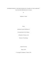 Informed medical decision making by example of the Gardasil® vaccination program in Canada