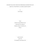 Does body size affect sweetness thresholds and perception and liking of a food product in normal weight women