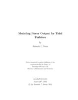 Modeling power output for tidal turbines