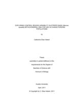 Exploring control region variability in Striped Bass (Morone saxatilis) mitochondrial DNA for use in characterizing populations