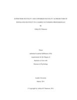 Supervisor incivility and coworker incivility as predictors of instigated incivility in a sample of nursing professionals