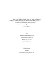 The partial extraction of soil samples across the Gay's River lead-zinc deposit via a cation exchange mechanism