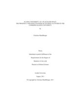 Acadia University as a placeless space: the presence and effectiveness of student activism in the commercialized University