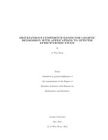 Simultaneous confidence bands for logistic regression with applications to miticide effectiveness study